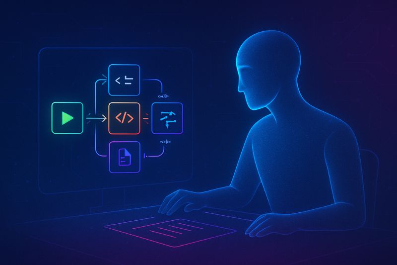 AI agent managing multi-app workflows and logic automation for internal operations.